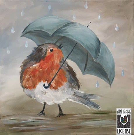 Acrylic Class - Singing in the Rain Photo