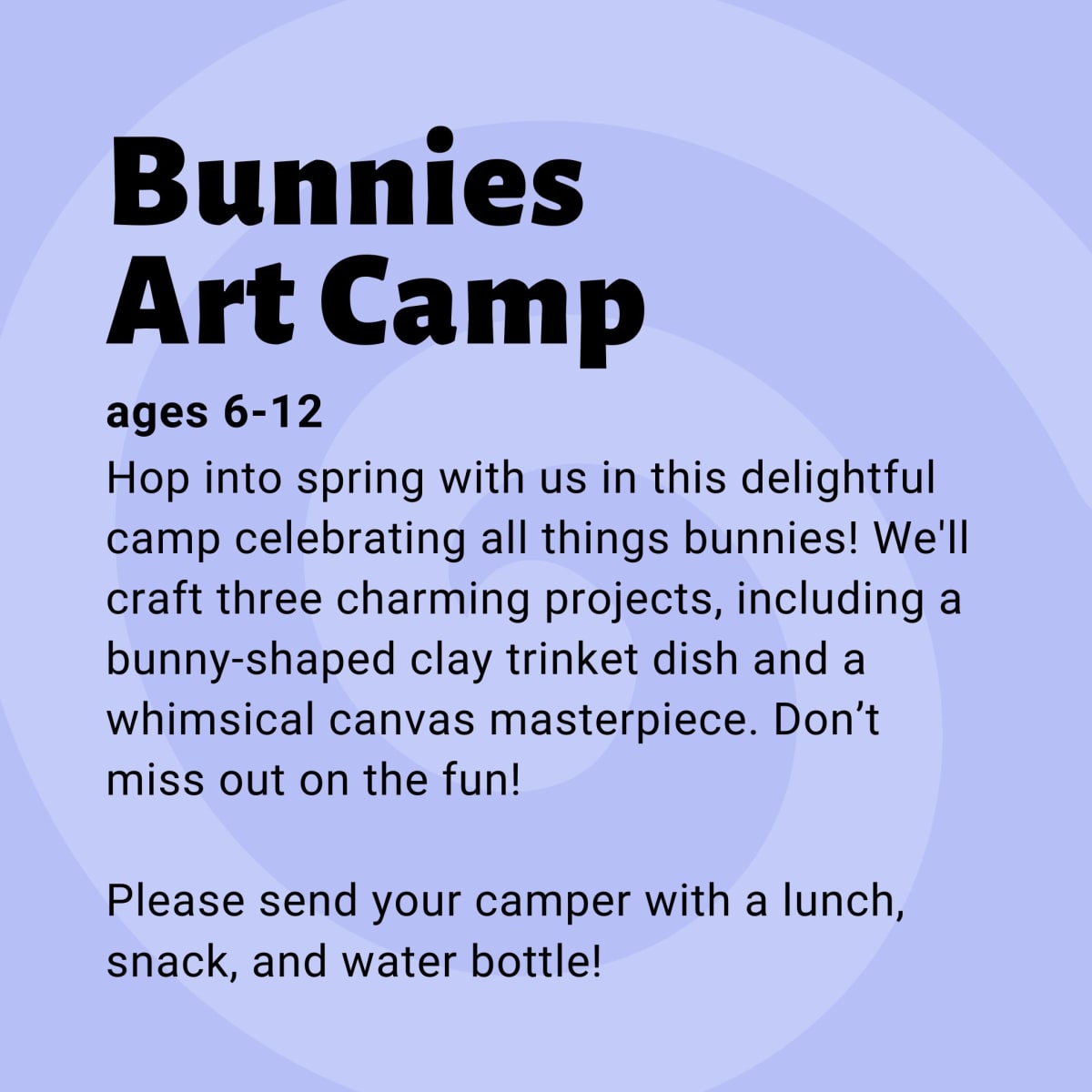 Bunnies Art Camp Photo