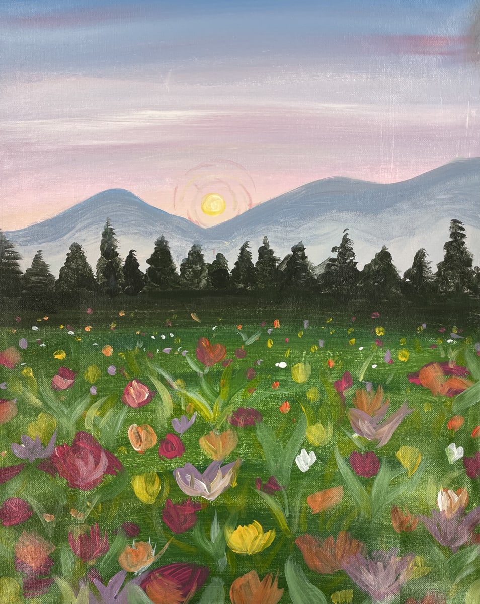 Private Class - Alamance Caswell Builders Association Professional Women in Building - Tulip Mountain - Paint Class Photo