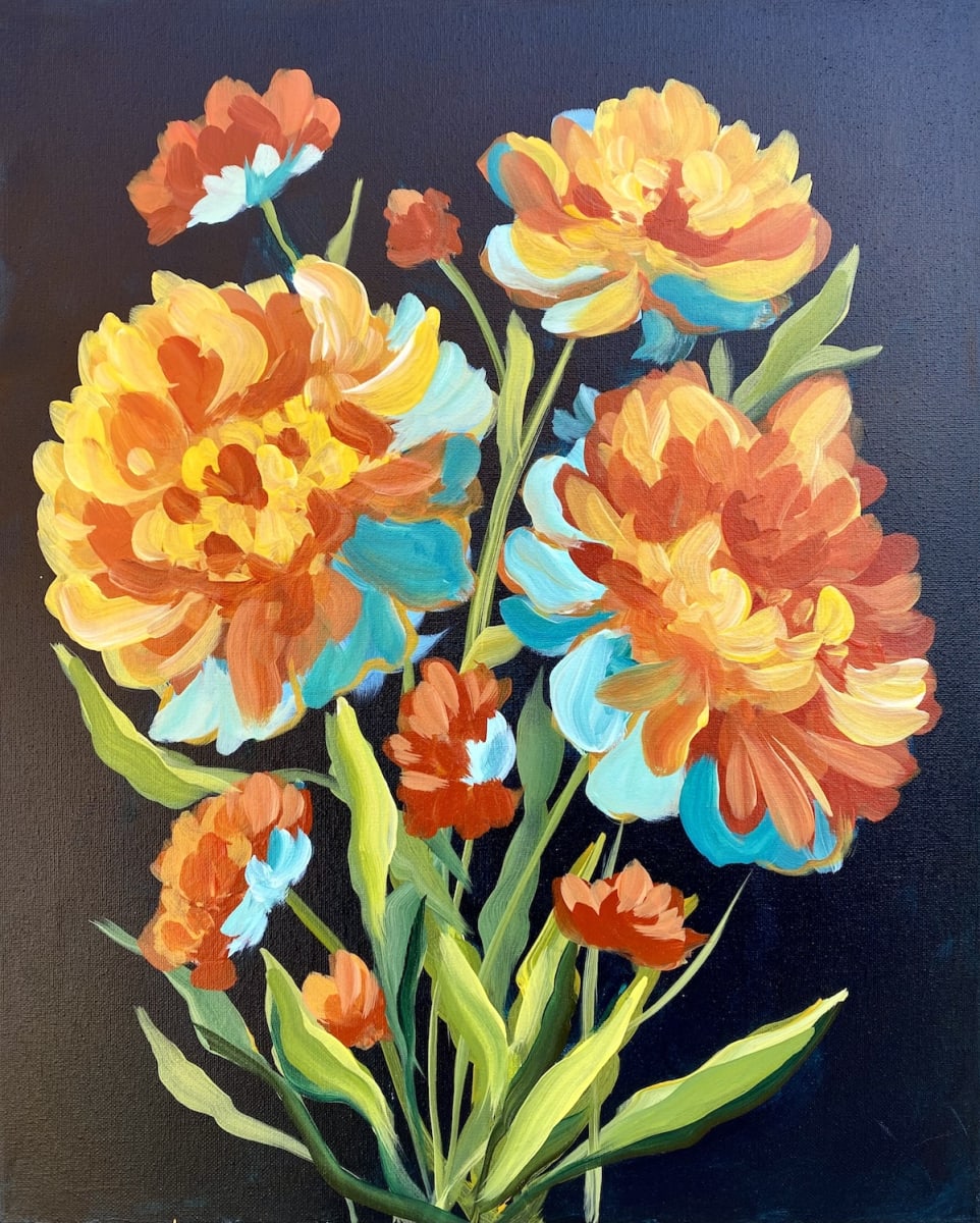 VAN GOGH VINO Sip & Paint - Marigold Summer Photo