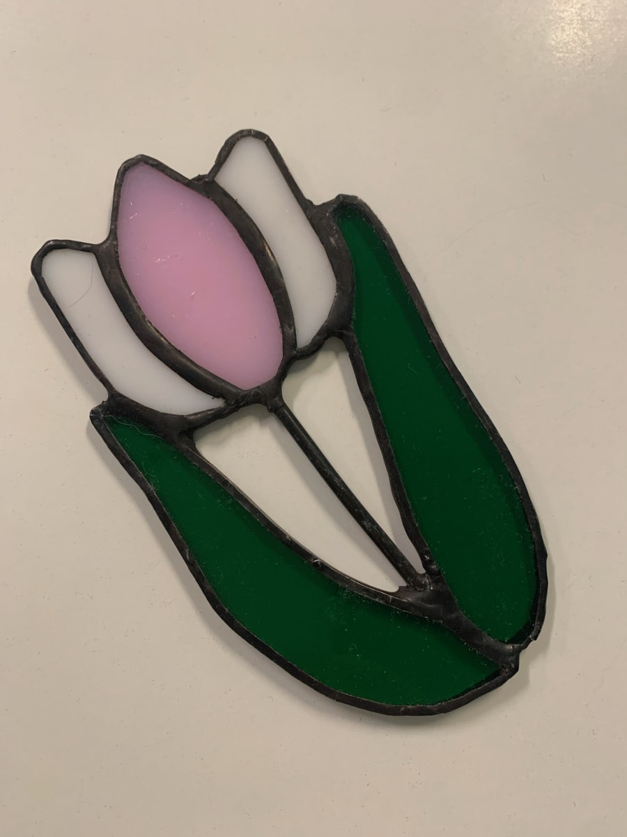 Stained Glass Tulips Photo
