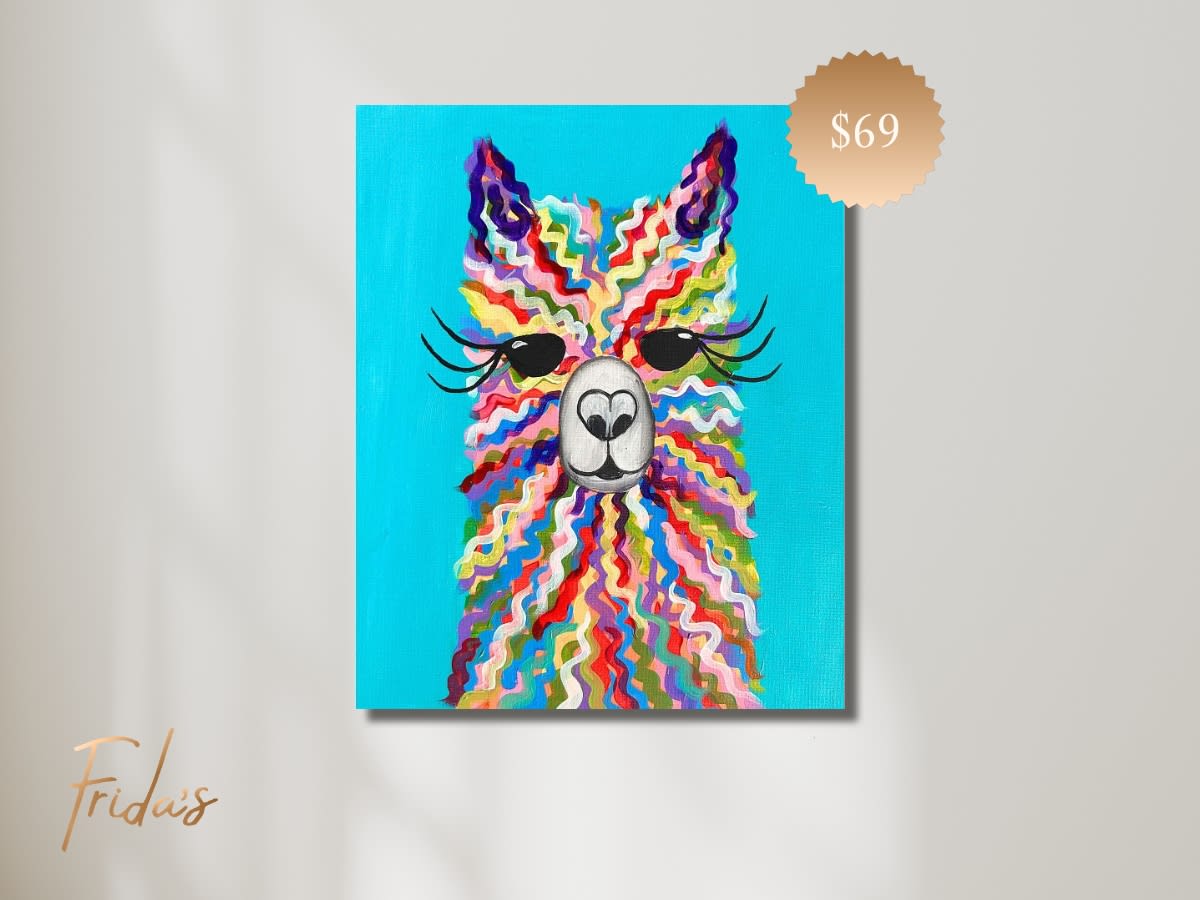 LANI THE LLAMA | Frida's Luxe Sip n' Paint Photo