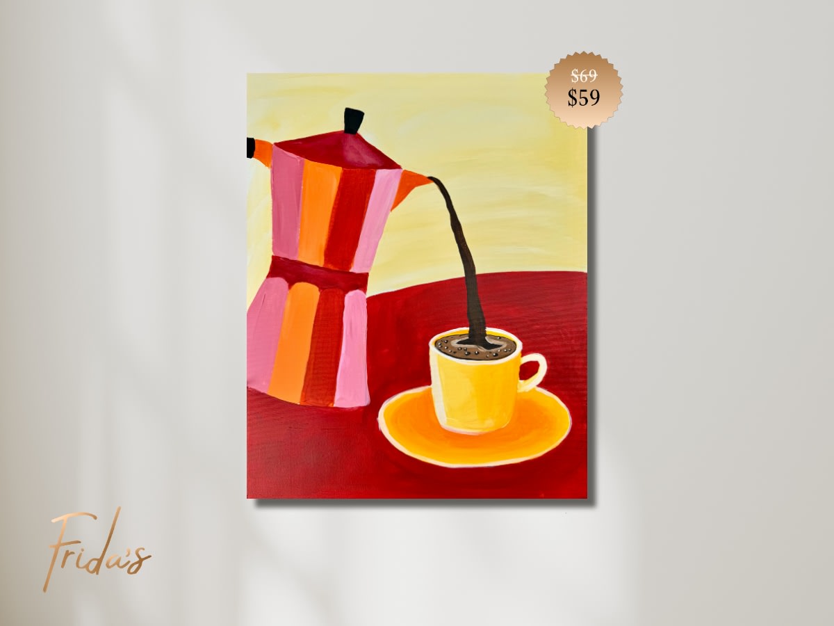 CUP OF JOE | Frida's Luxe Sip n' Paint - Thrifty Thursday Photo