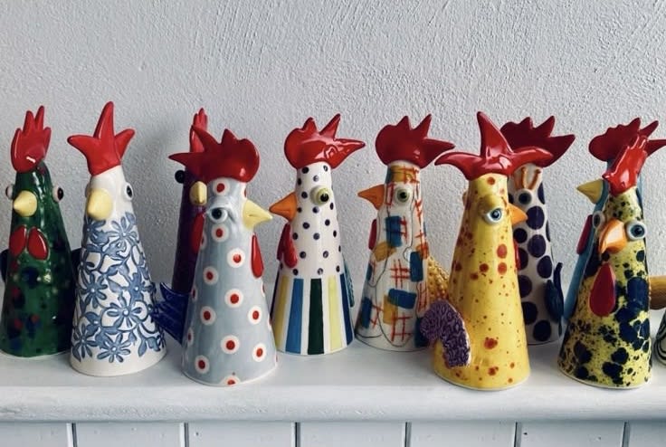 Funky Clay Rooster