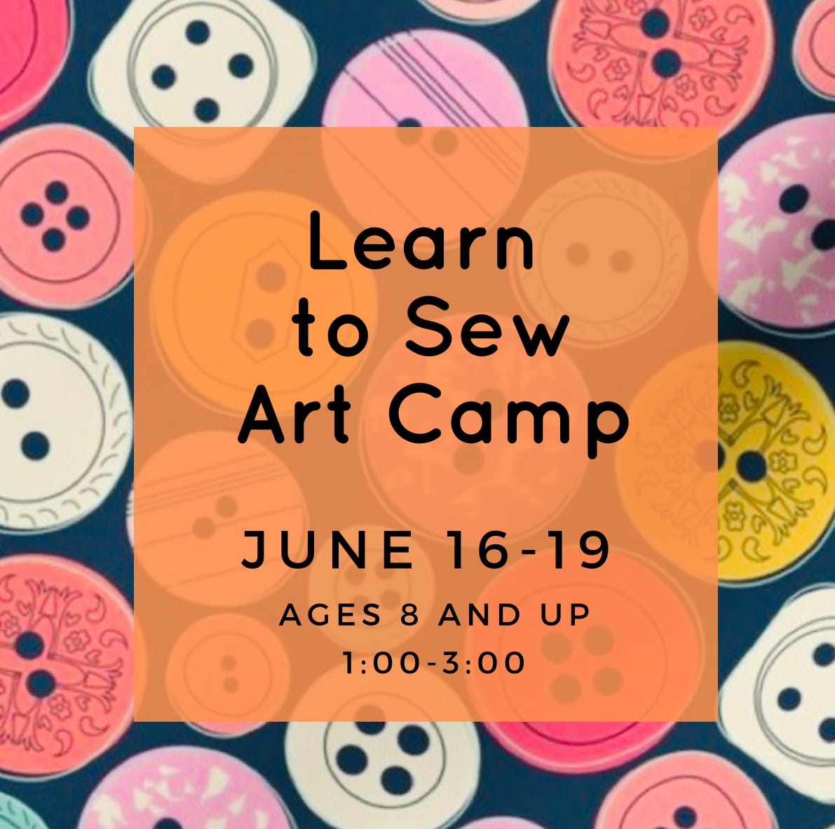 Kids Learn to Sew Camp - June 16-19 Photo