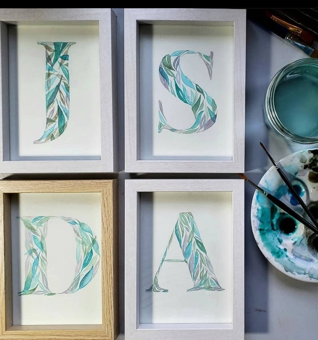 Watercolor Workshop: Monogram Letter Photo