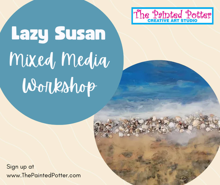 Lazy Susan Mixed Media Workshop Photo