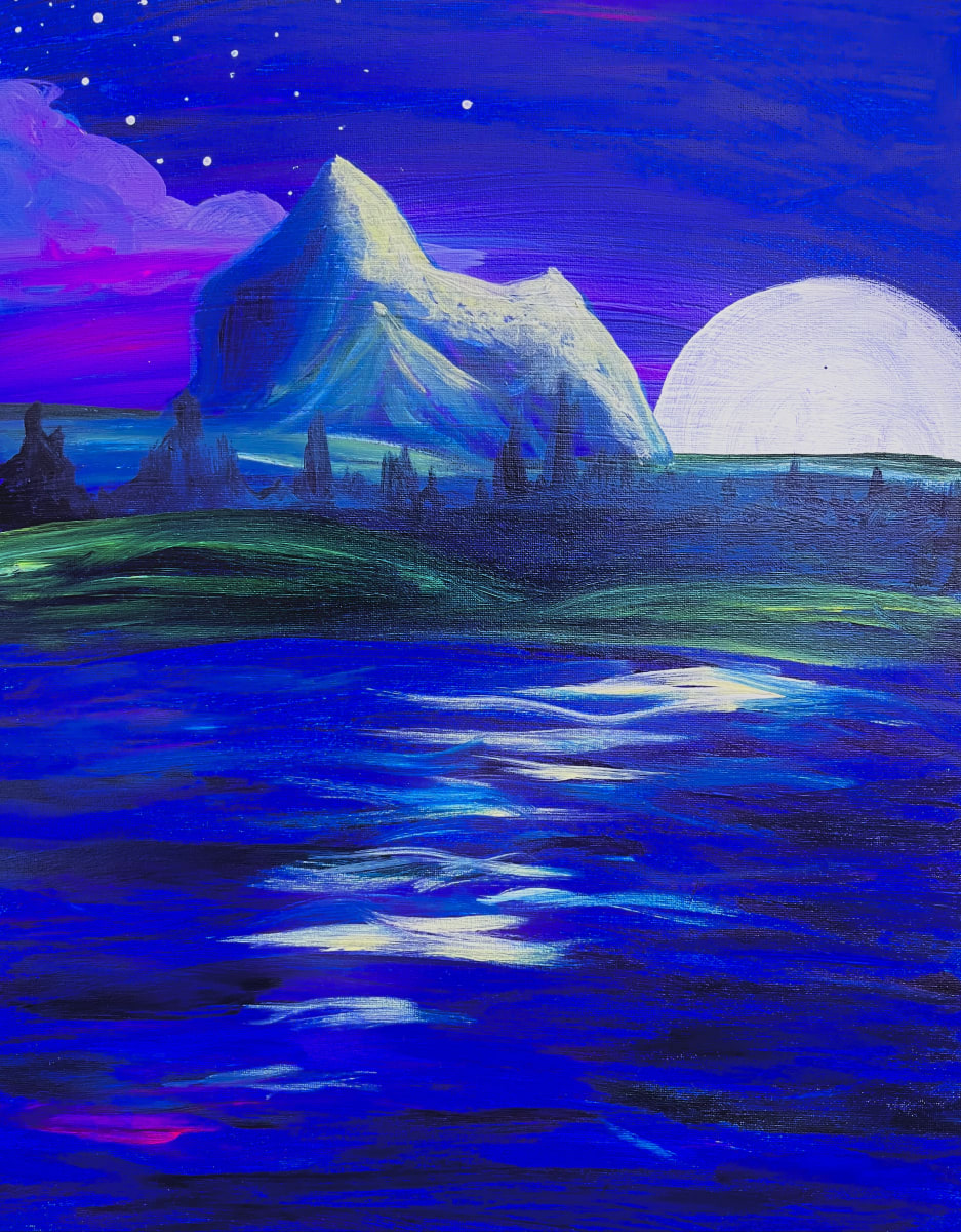FULL MOON AT ANDREWS LAKE Photo