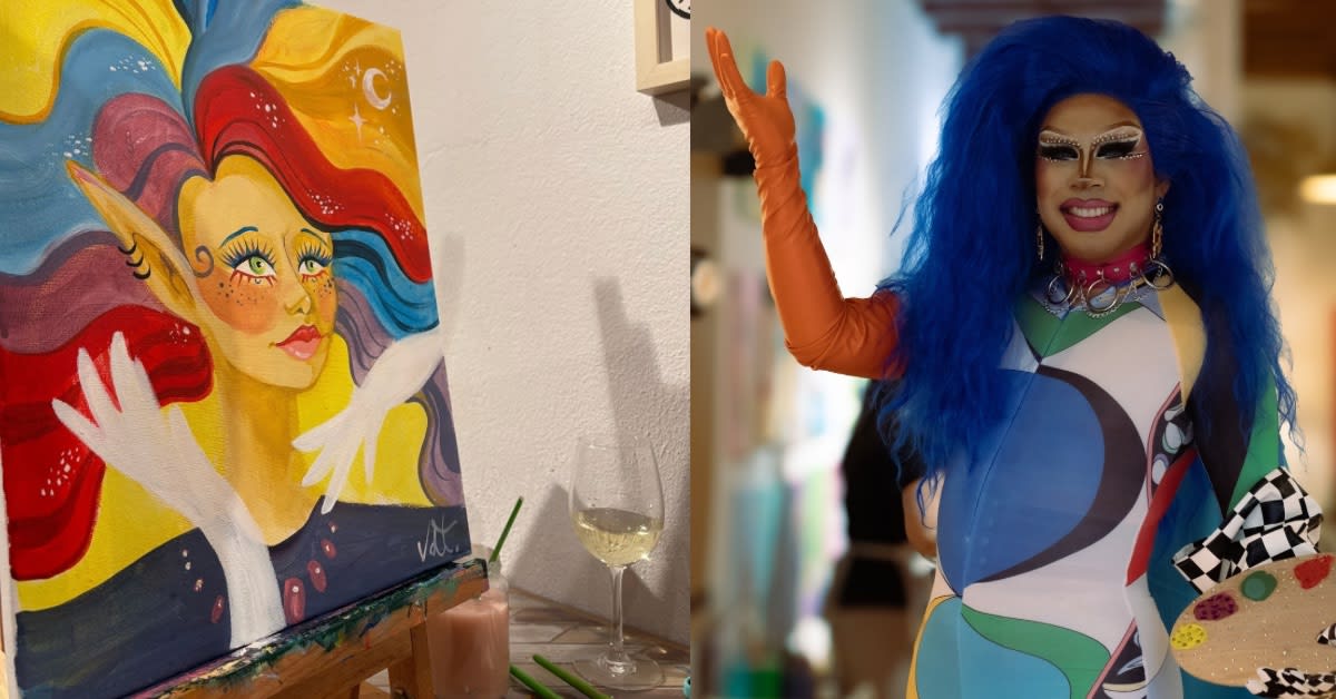 Foto de DRAG SHOW + PINTURA & VINO - NOCHE DE DIVAS DEL POP
