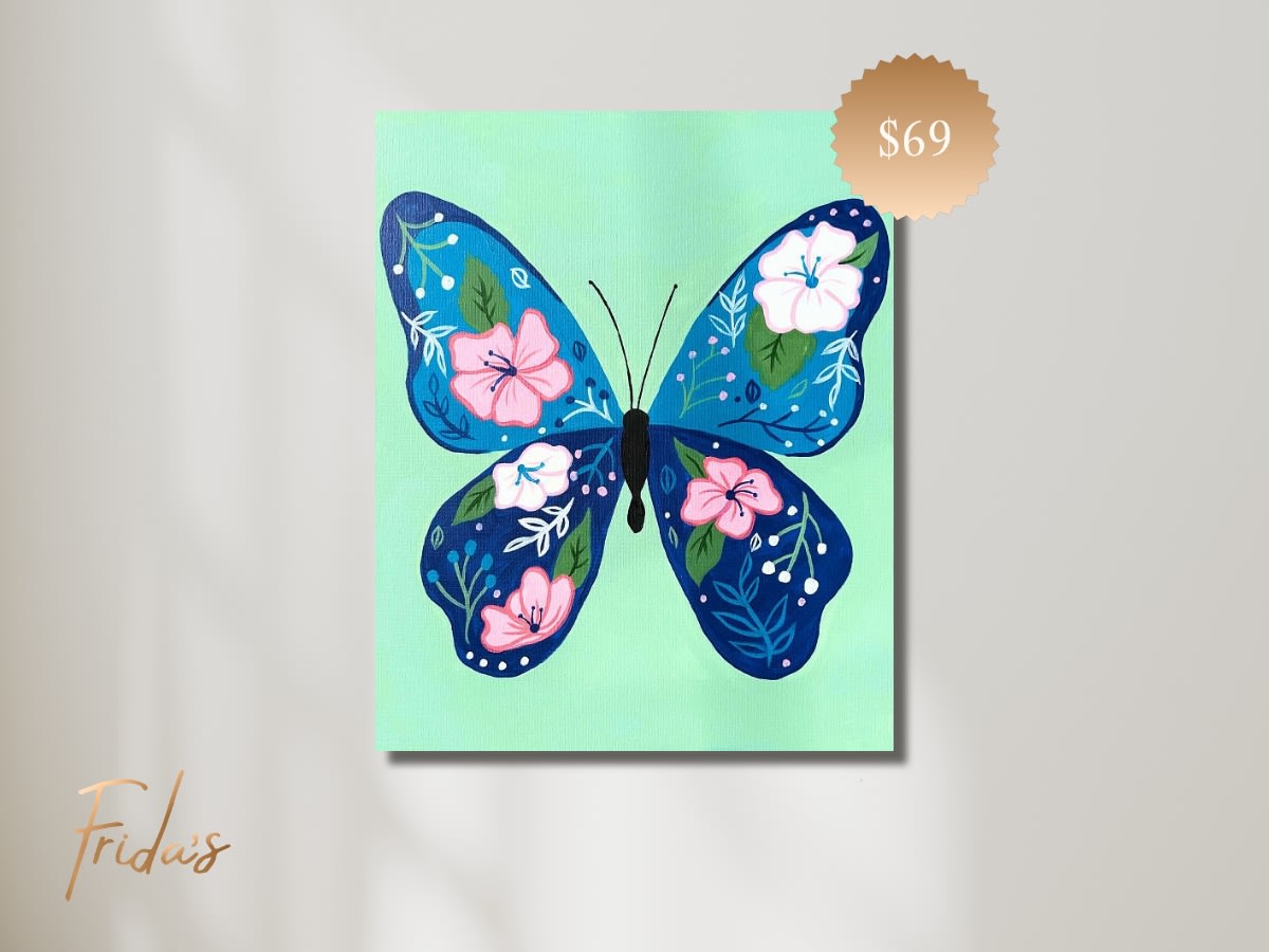 Y2K BUTTERFLY | Frida's Luxe Sip n' Paint Photo