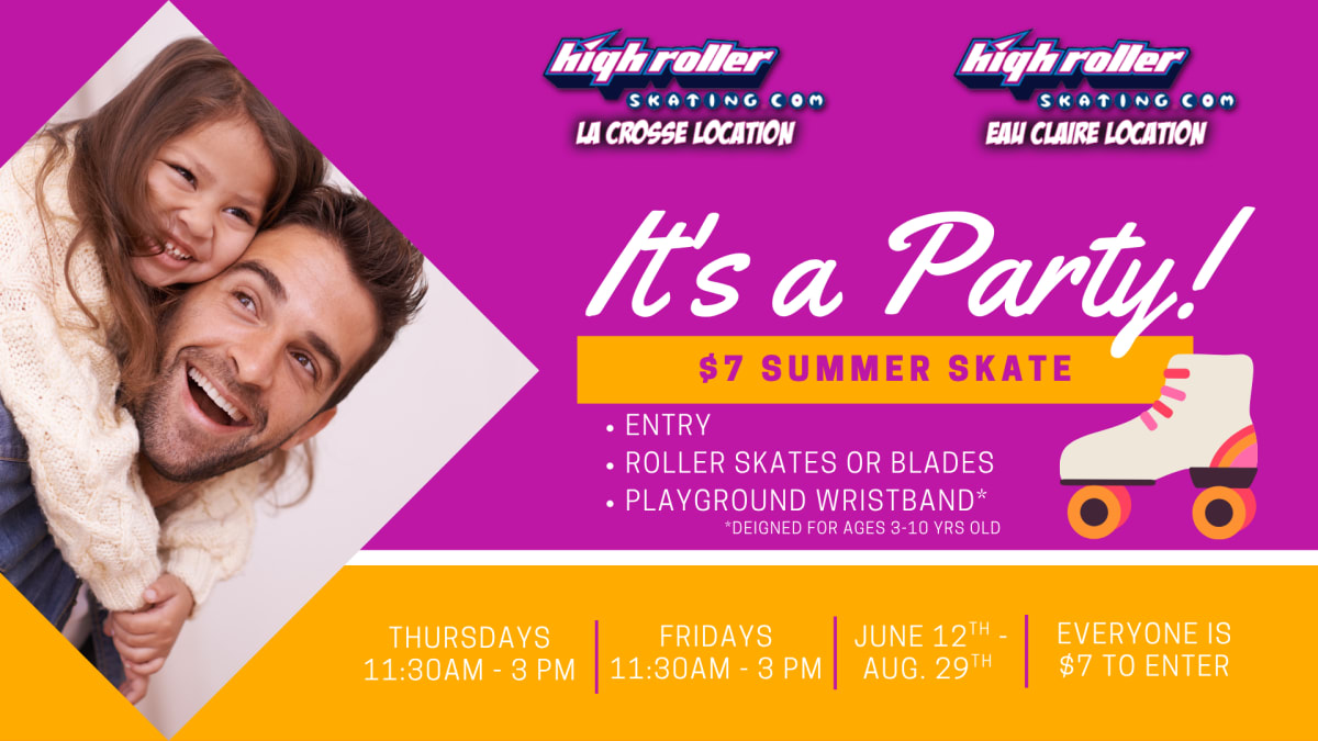Eau Claire - $7 Summer Special Entry Ticket to Public Skate Photo