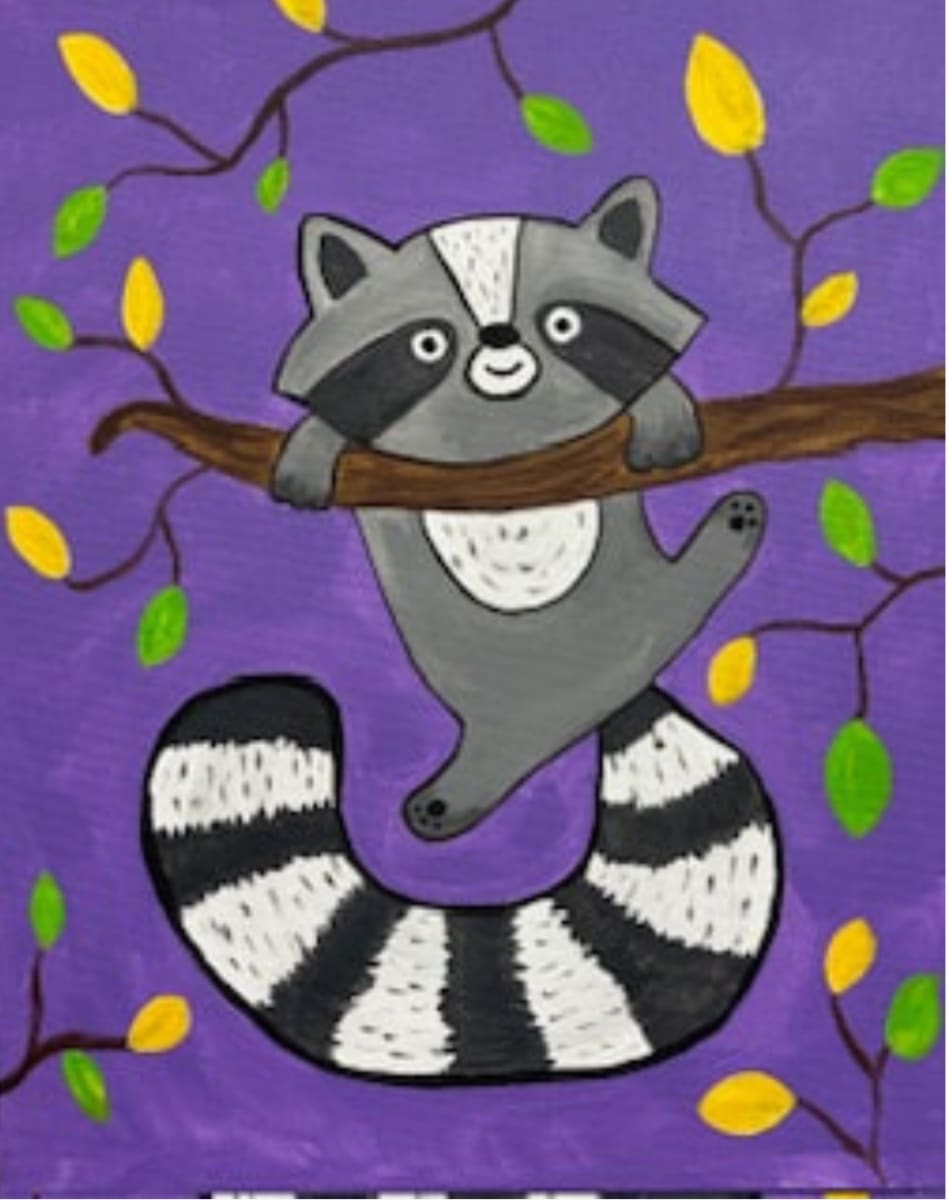 Kids Painting Party- Raccoon Photo