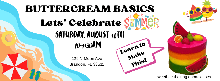 Buttercream Basics - Celebrate the End of Summer Photo