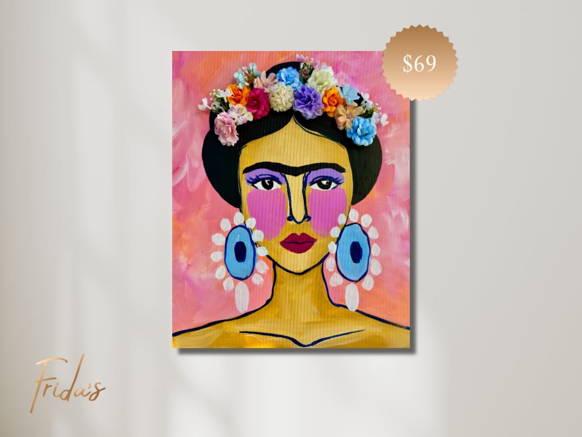 FRIDA IN FULL BLOOM | Frida's Luxe Sip n' Paint Photo