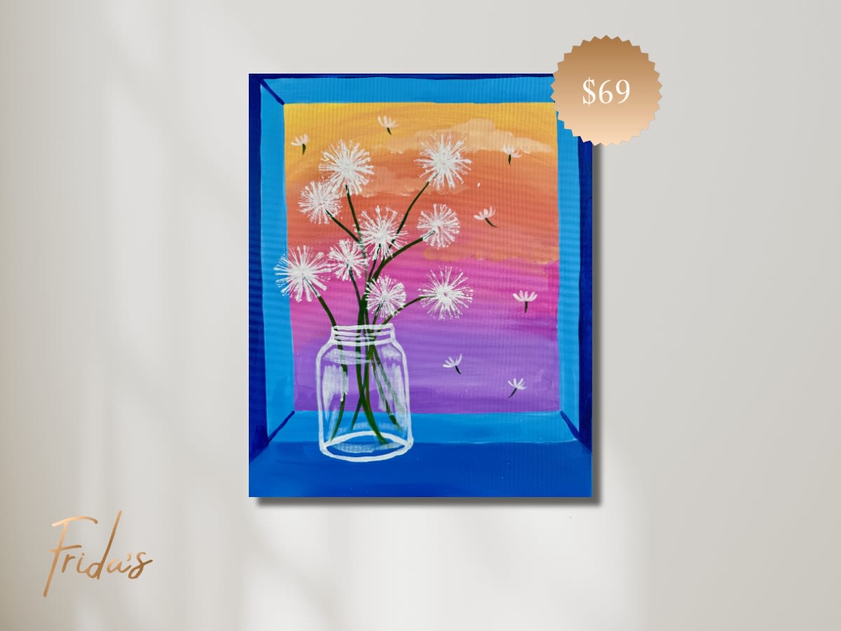 DANDELION DREAMS | Frida's Luxe Sip n' Paint Photo