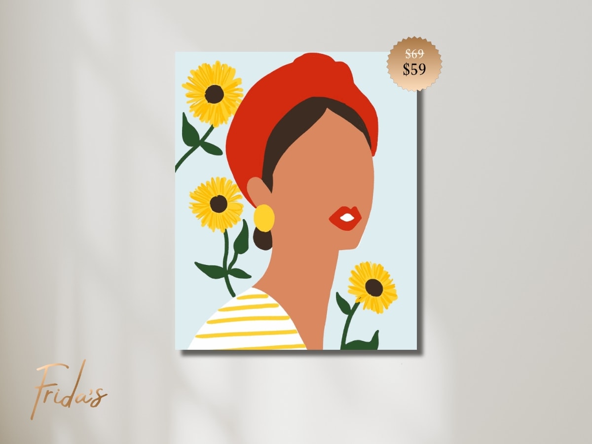SYLVIE | Frida's Luxe Sip n' Paint - Thrifty Thursday Photo