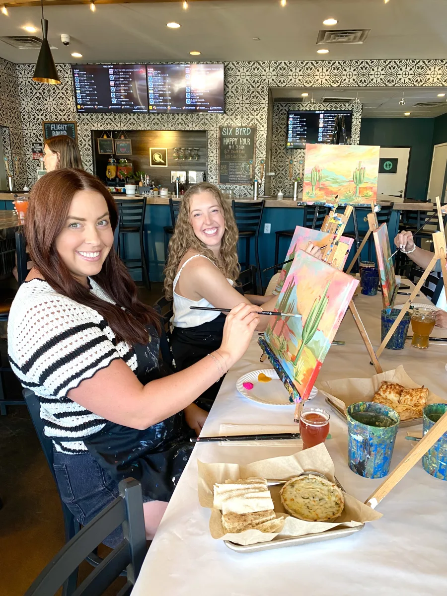 Sip & Paint at Six Byrd Cider - Desert Garden Photo