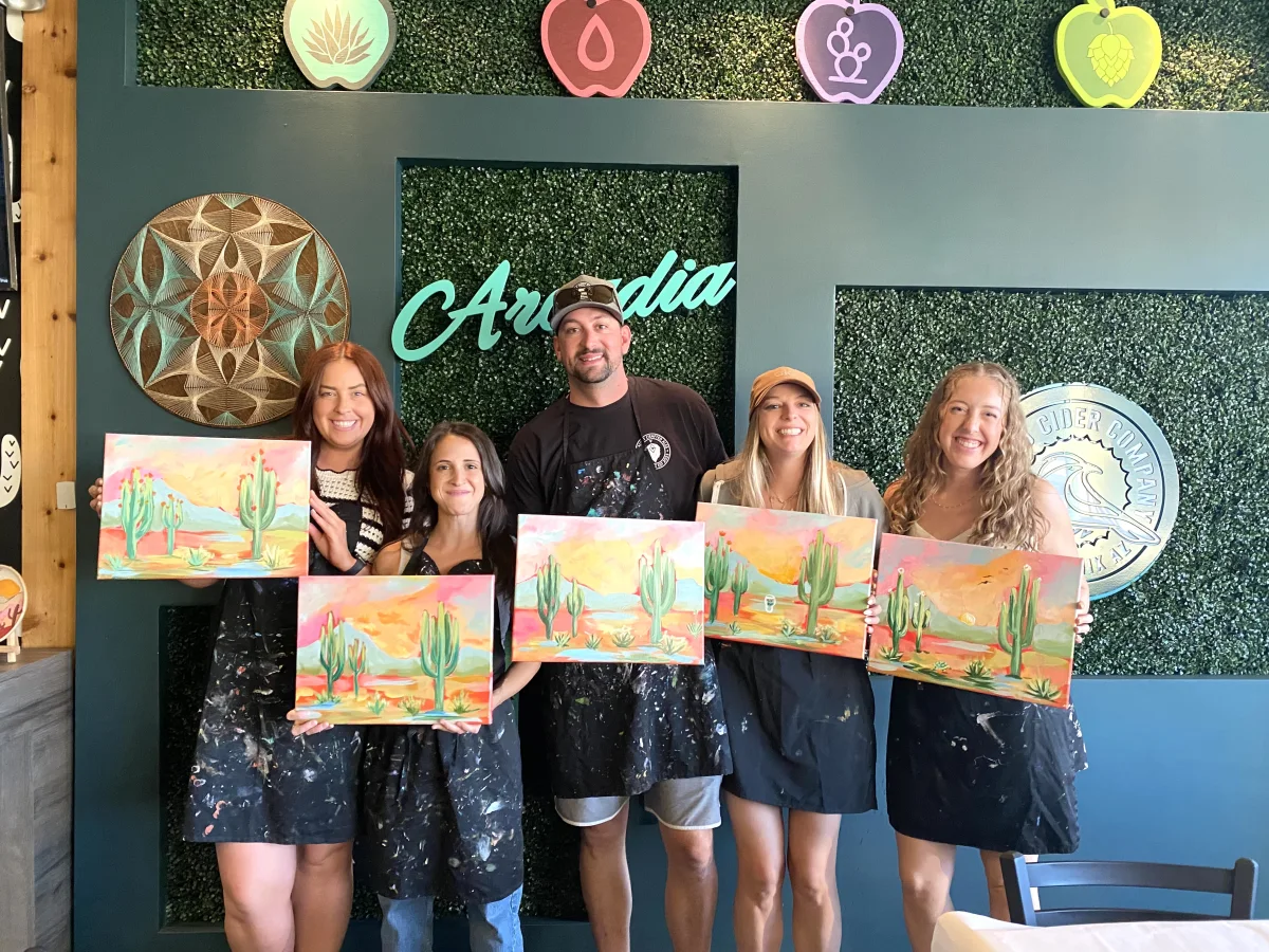 Sip & Paint at Six Byrd Cider - Desert Garden Photo