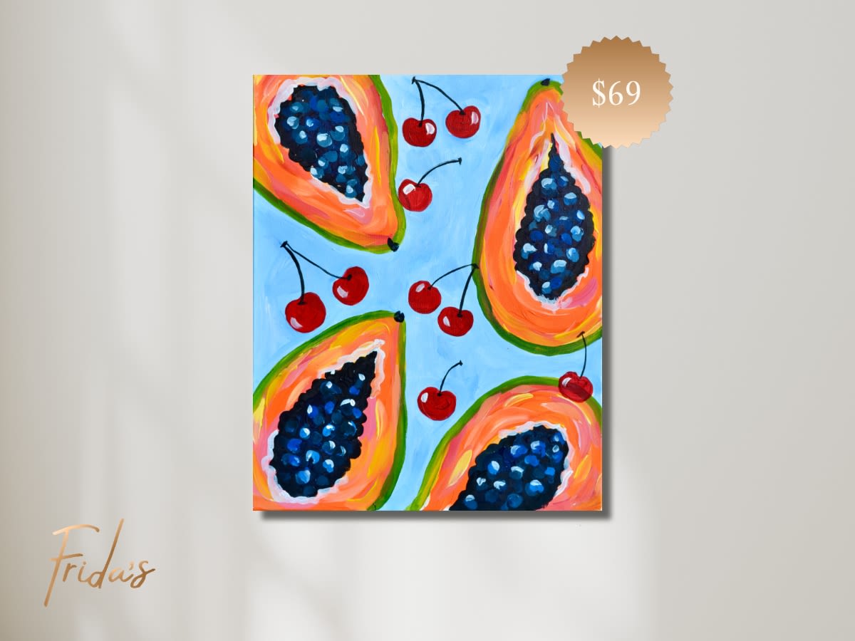 STICKY SUMMER SWEETS | Frida's Luxe Sip n' Paint Photo