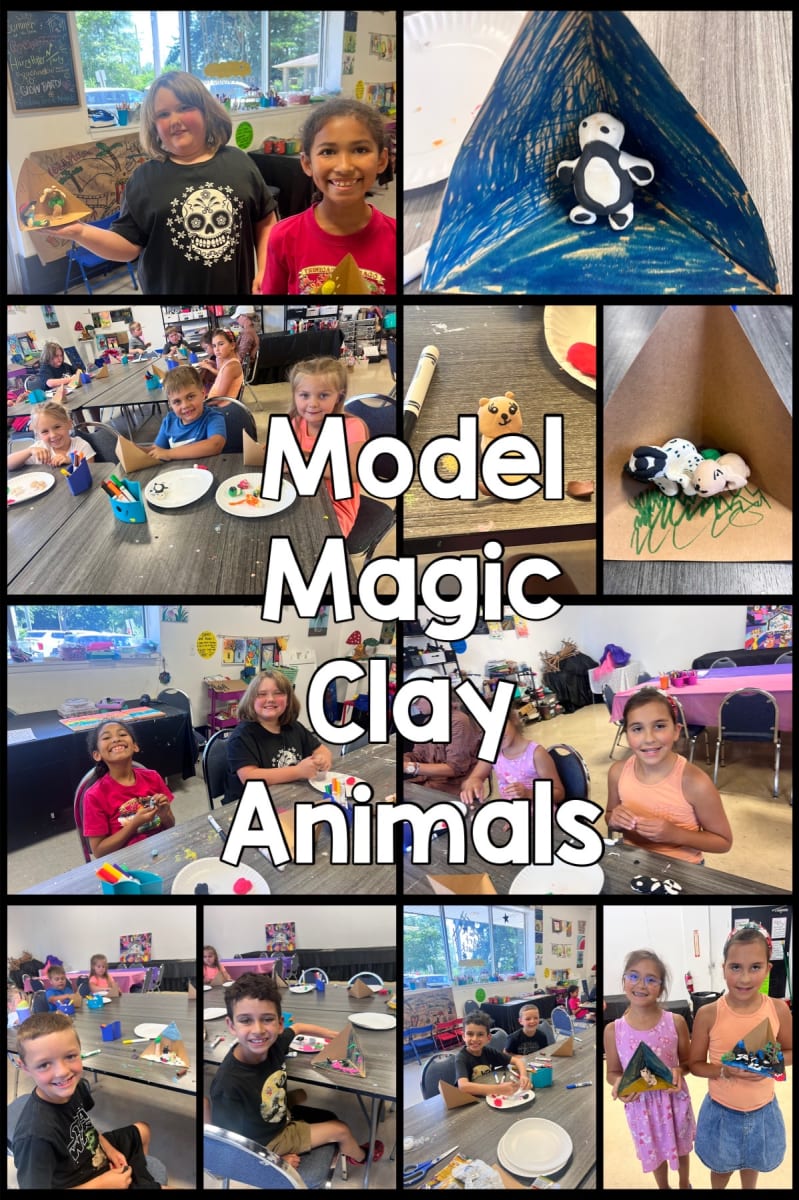 Summer Pop Up - Model Magic Animals and Habitat Photo