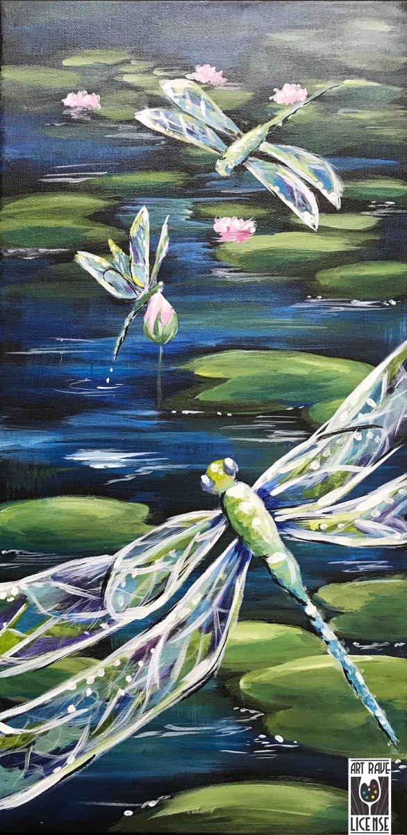 Canvas Class: Enchanted Dragonflies Photo