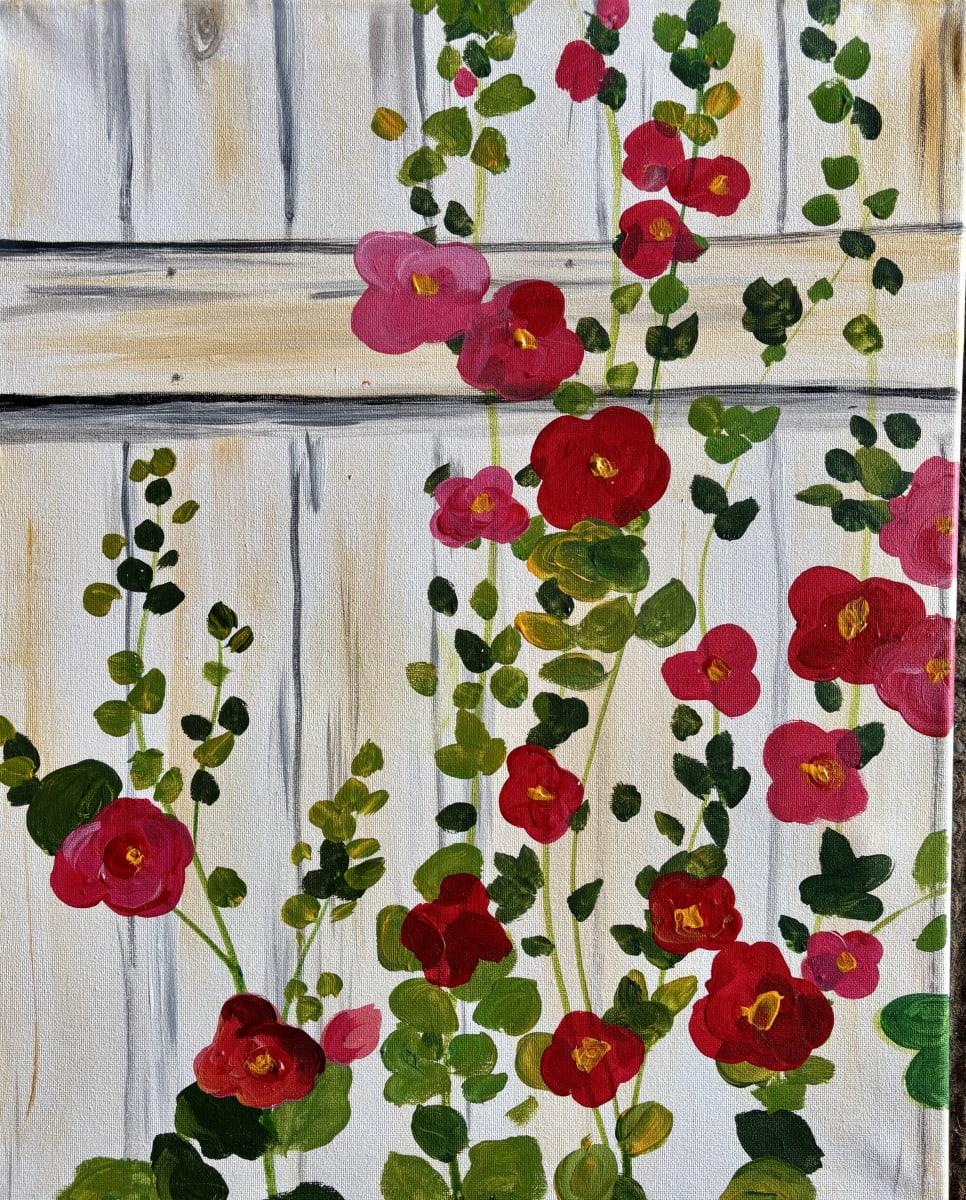 ON THE FENCE ~ PALETTE KNIFE FUN! Photo