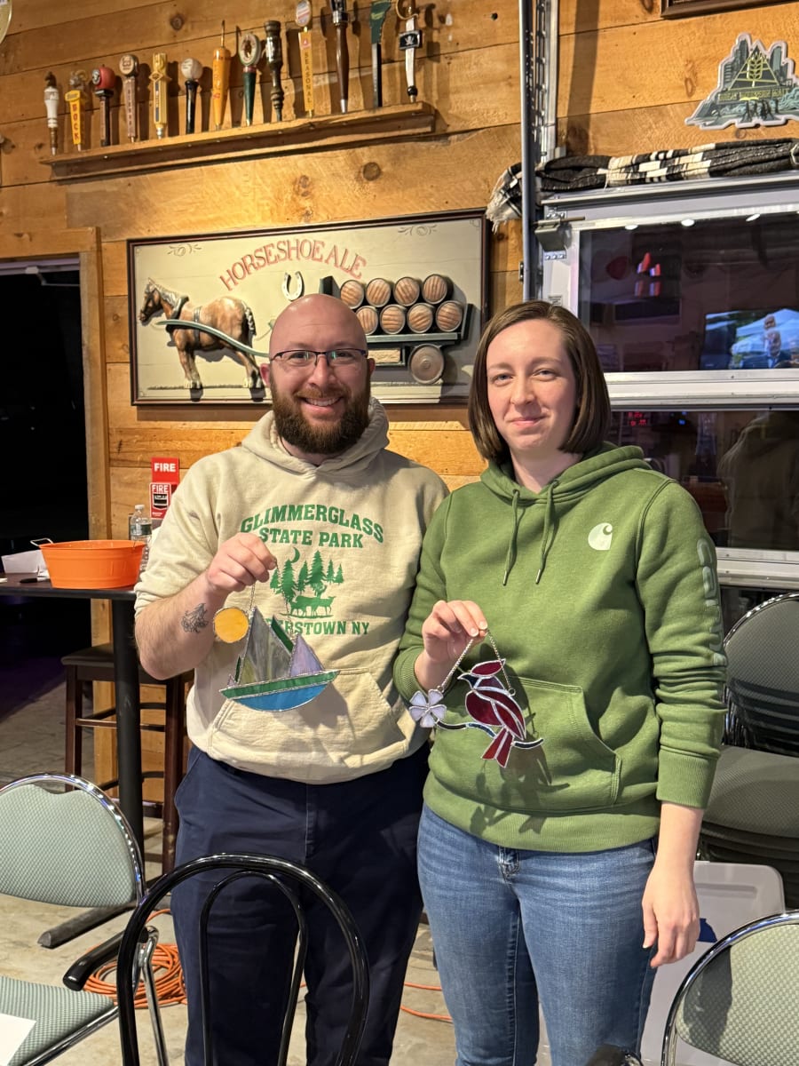 Intro to Stained Glass at Serious Brewing Co., Howes Cave Photo
