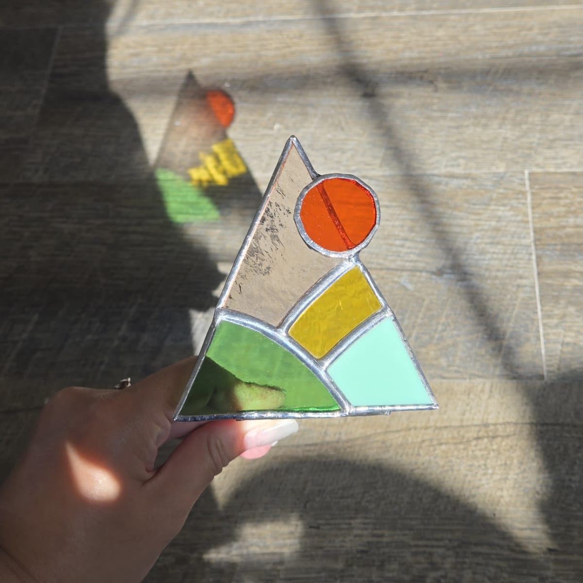 Stained Glass Standing Sunrise Photo