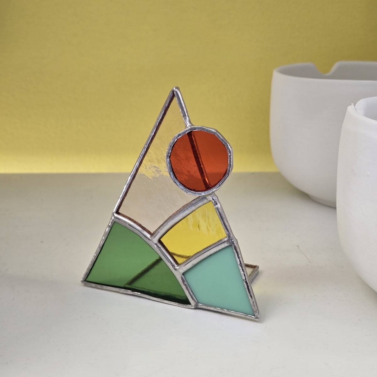 Stained Glass Standing Sunrise Photo