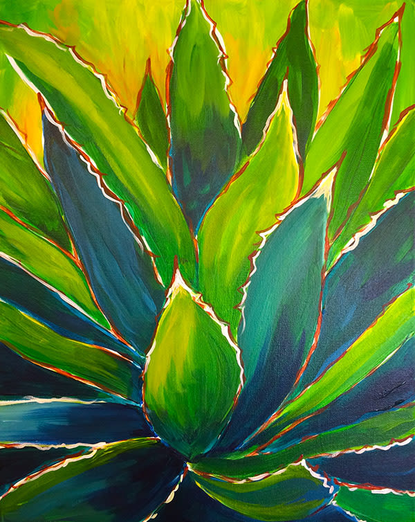 VAN GOGH VINO Sip & Paint - Desert Agave Photo