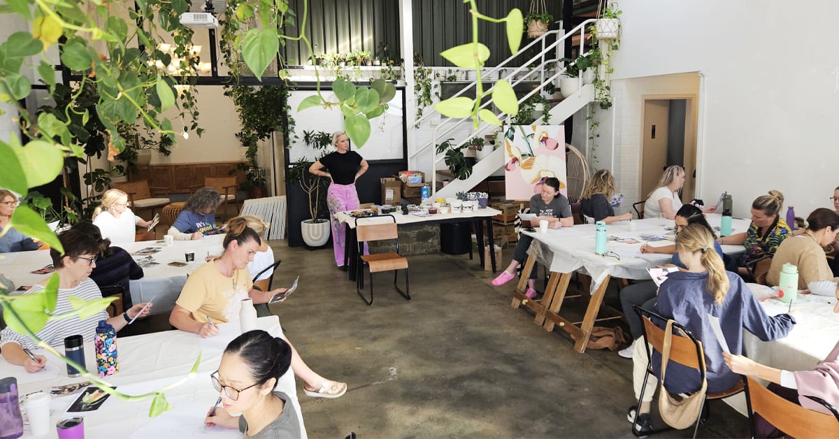 Protea Painting Workshop Photo