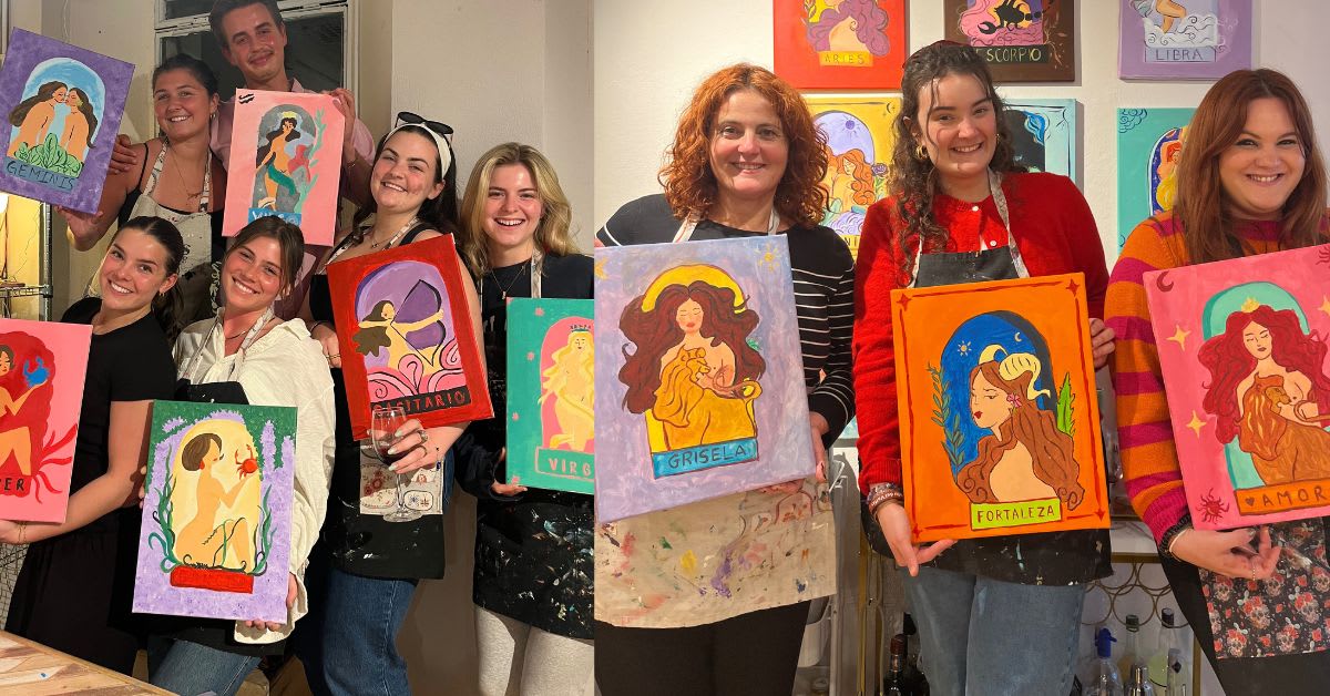 Foto de TAROT + PINTURA & VINO (Pinta tu signo zodiacal) (43€)
