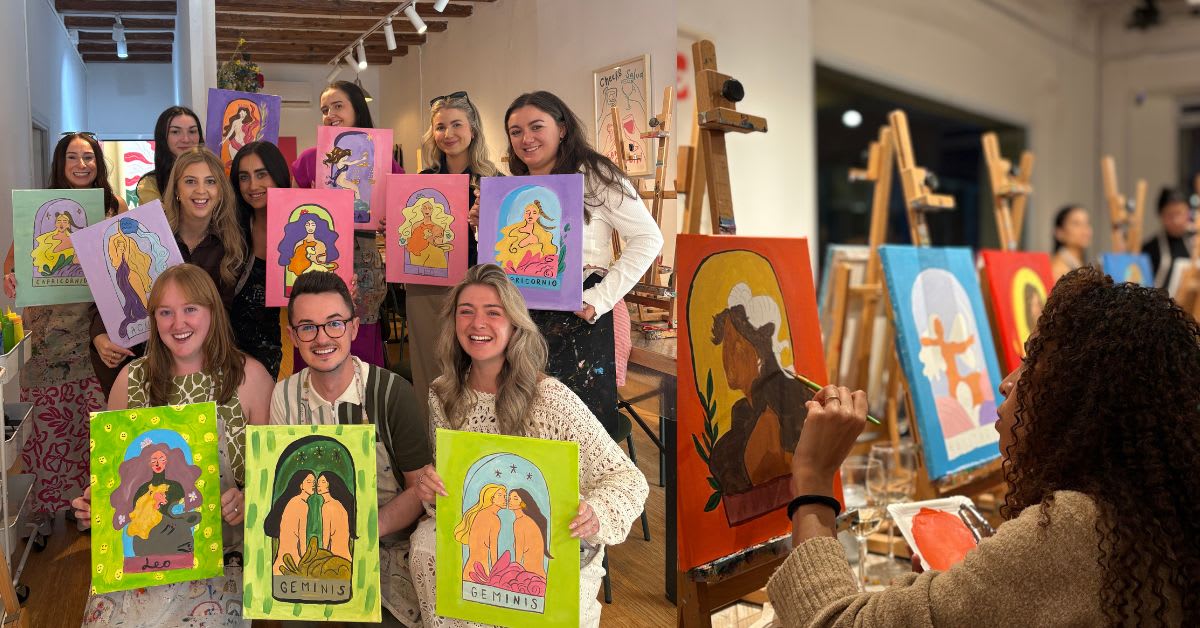 Foto de TAROT + PINTURA & VINO (Pinta tu signo zodiacal) (43€)