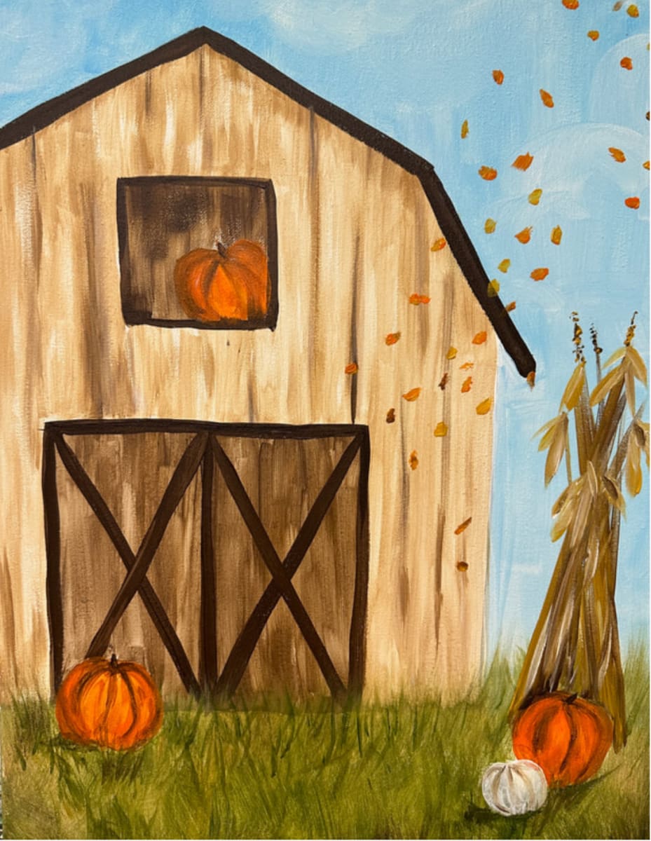 Paint & Sip "Fall Barn" Photo