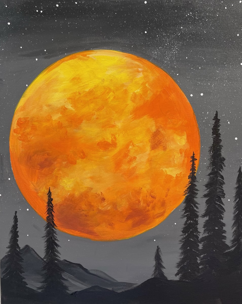 Paint & Sip "Full Moon Fever" Photo