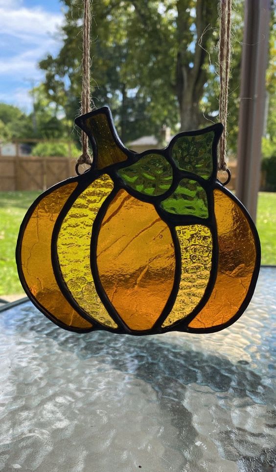 Beginner Stained Glass Class- Fall-O-Ween Themed Photo