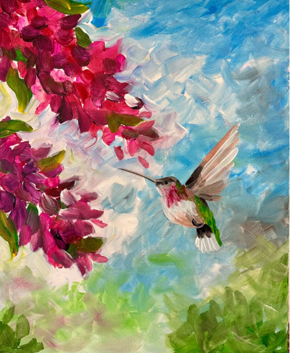 Paint & Sip "Hummingbird" Photo