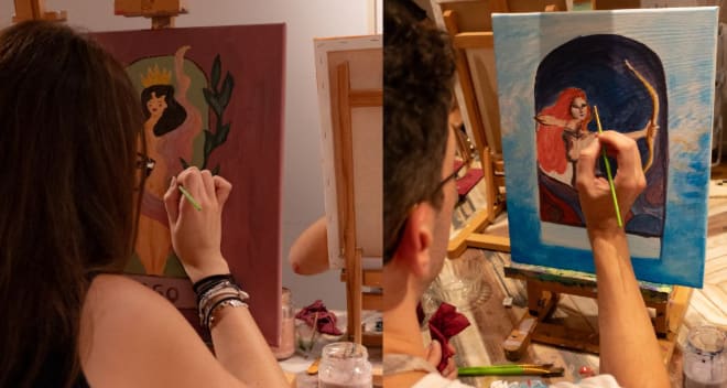 Foto de TAROT + PINTURA & VINO (Pinta tu signo zodiacal) (43€)