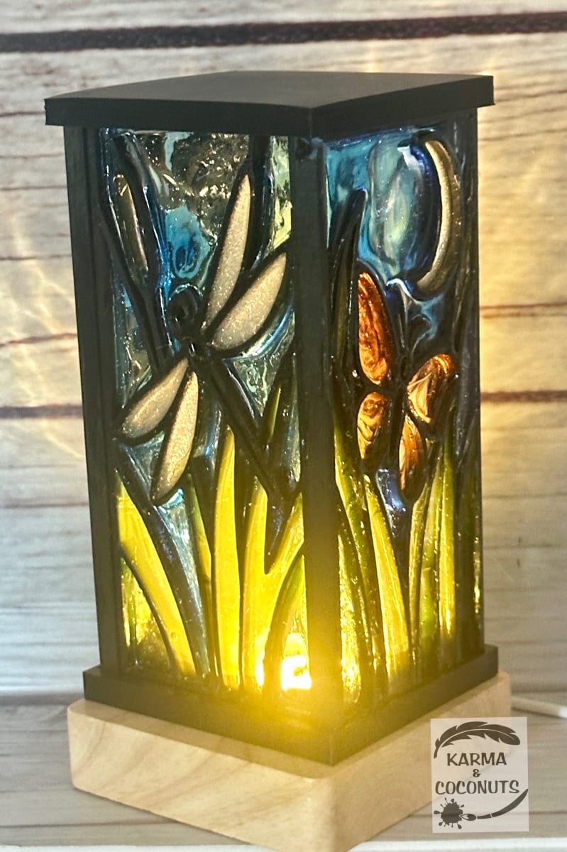 Faux Stained Glass Lamp - $50 Photo