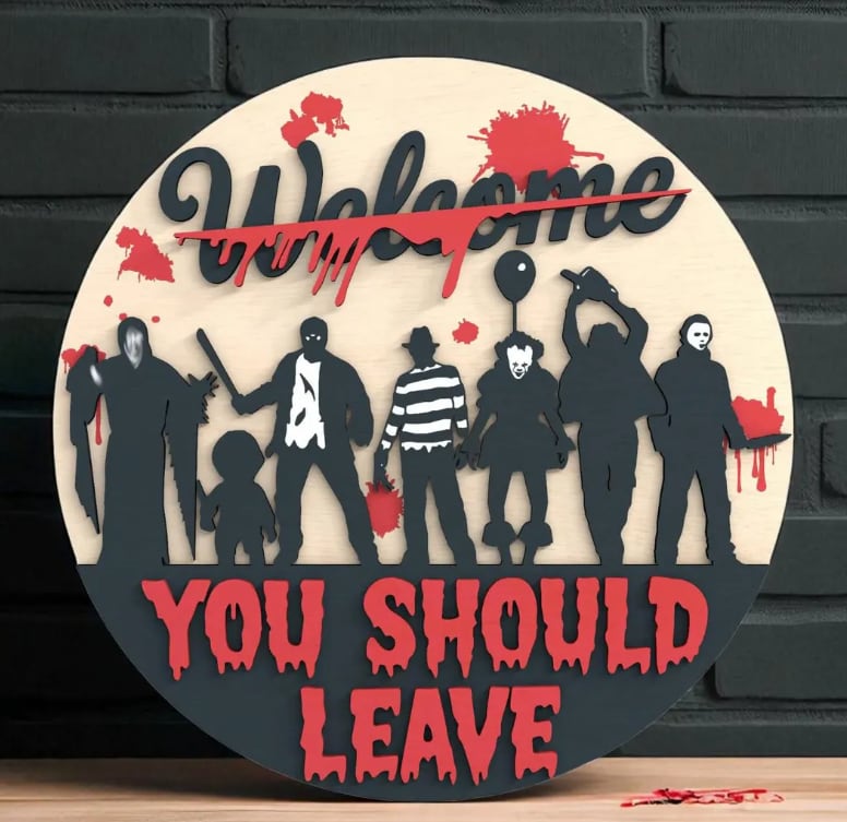 Welcome Signs- Fall or Halloween Themed Photo