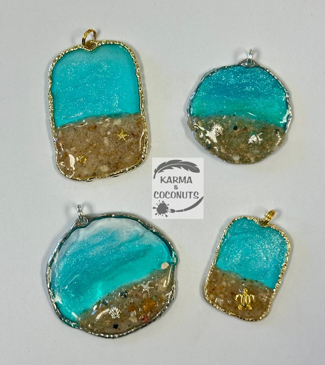UV Resin Beach Pendants - $40 Photo