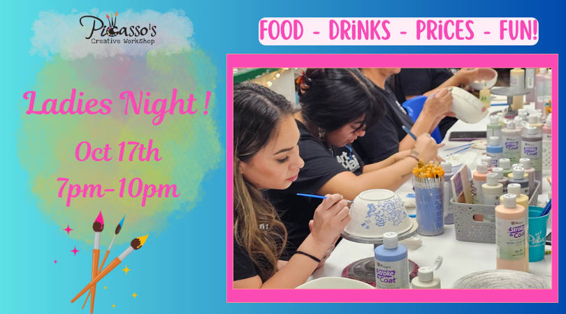 Ladies Night at Picasso's | 3rd Friday each month | 7-10pm Photo