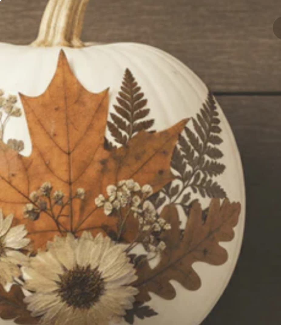 Fall Pumpkin Decoupage Party Photo