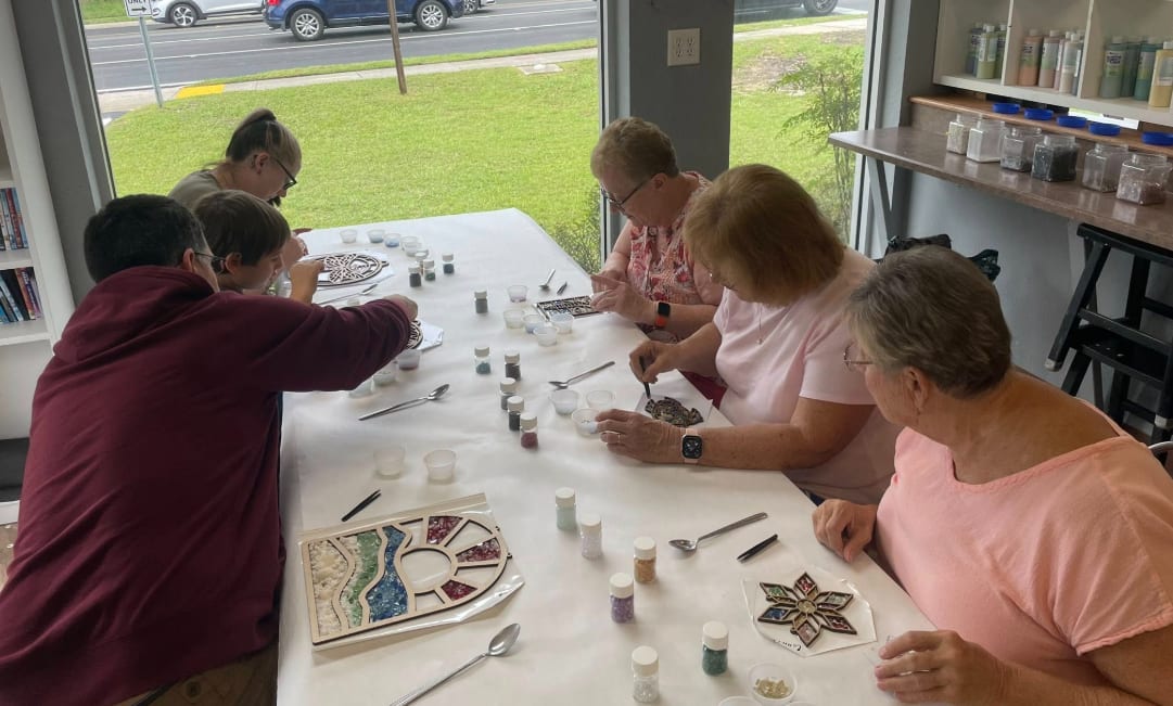 Faux Stained Glass - Resin Workshop Photo