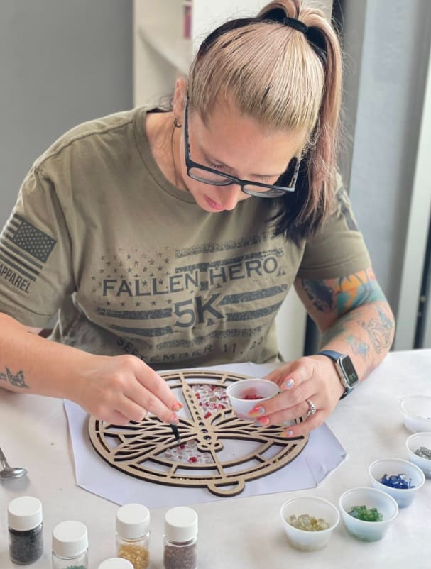 Faux Stained Glass - Resin Workshop Photo