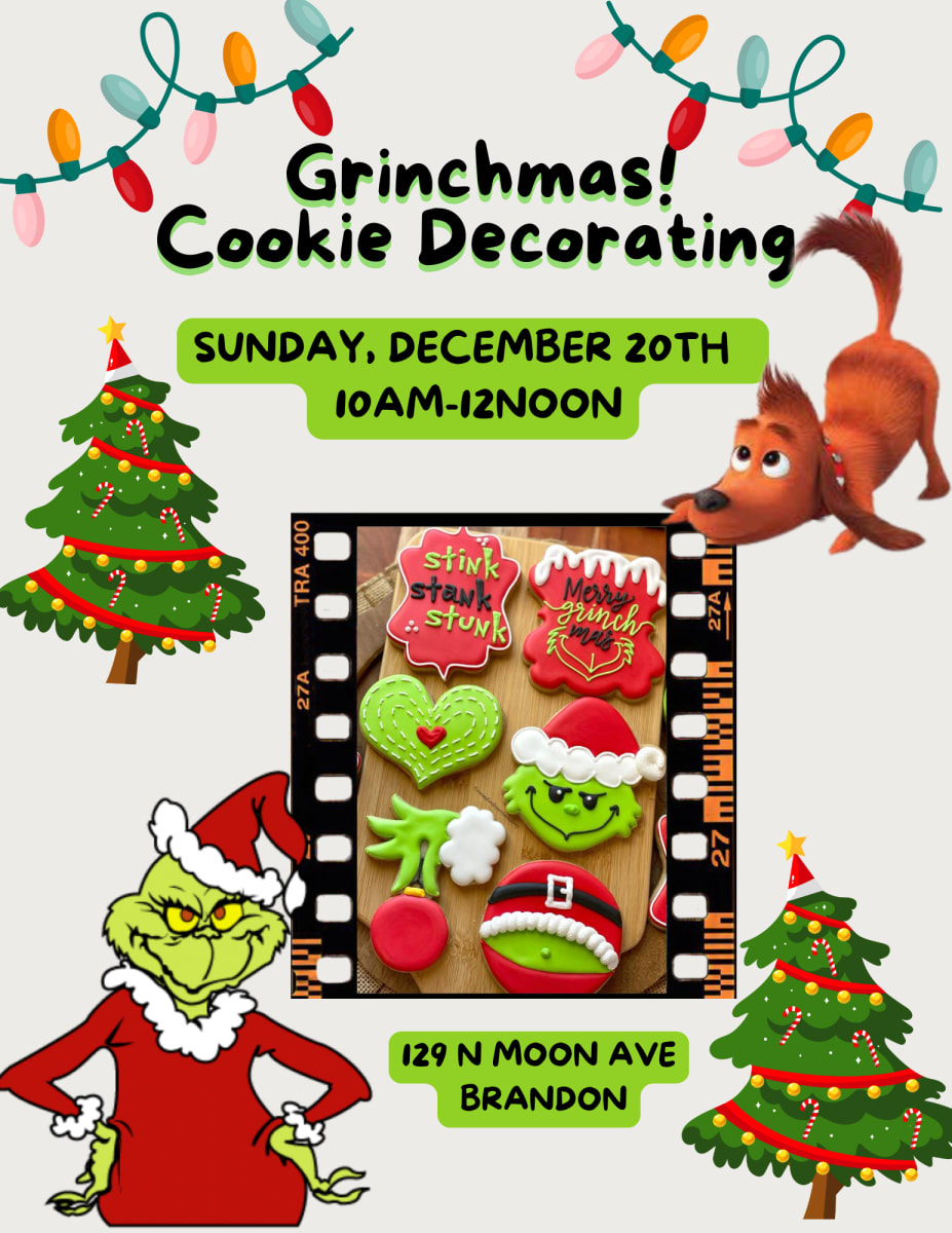 Cookie Decorating - Grinchmas! Photo