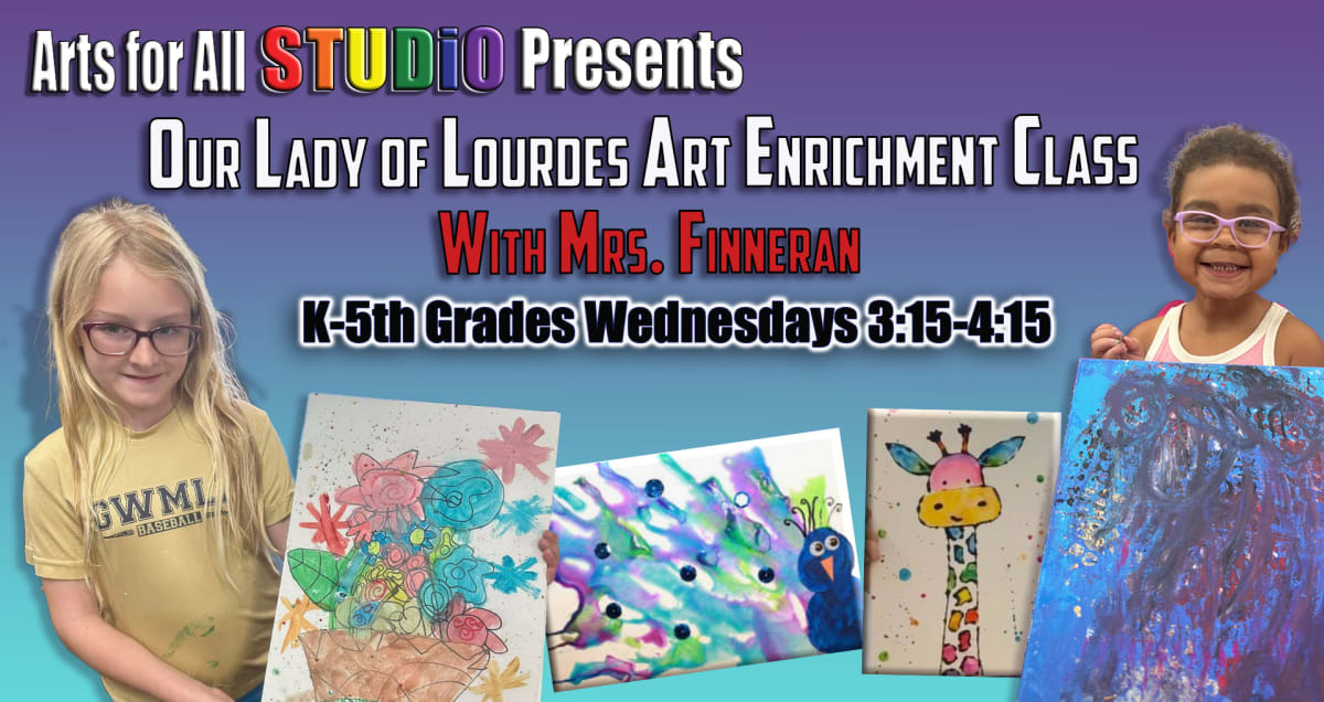 OUR LADY OF LOURDES - Elementary After School Art Enrichment - SESSION 3 - January 14th Start Date Photo