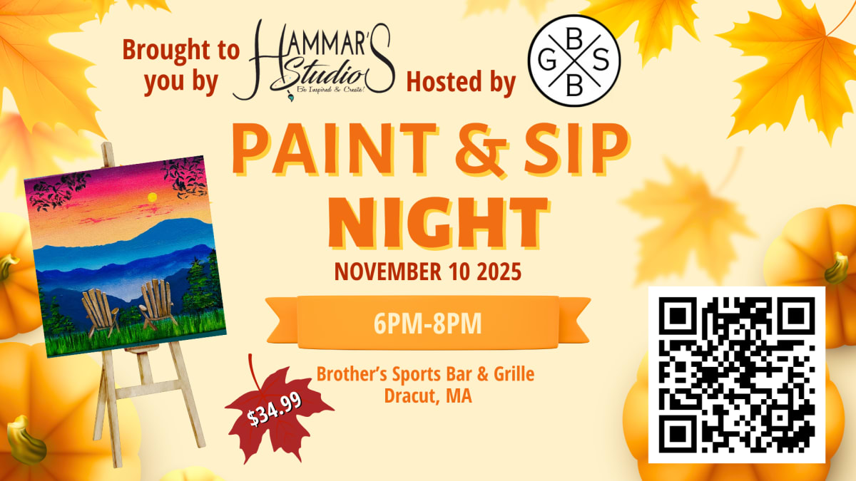 Chairs By the Mountains Paint & Sip! @ Brothers Sports Bar & Grille Dracut Photo