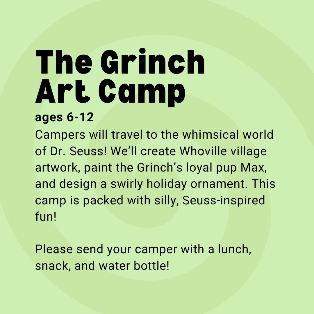 The Grinch Art Camp Photo
