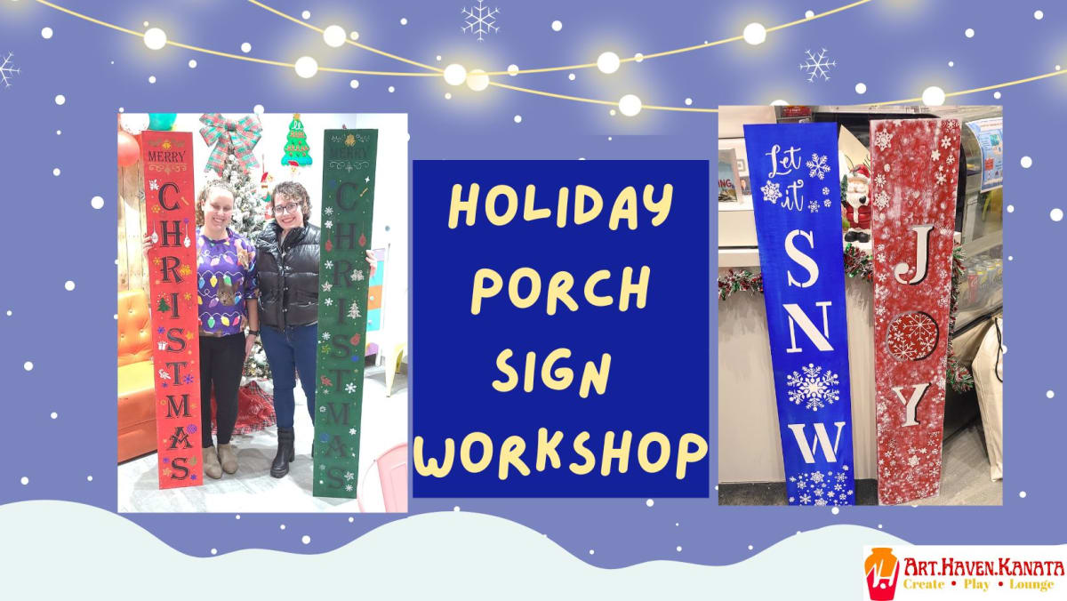 Holiday Porch Sign Workshop Photo